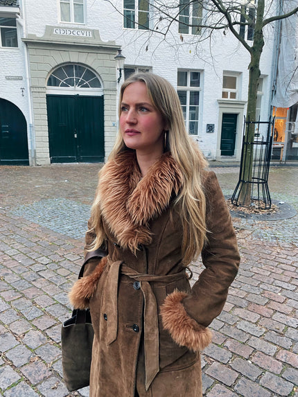 Penny Lane - Afghan Style Suede Winter Coat