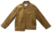Beige Suede Oversized Jacket