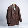 Oversized Oakwood Chestnut Brown Leather Jacket