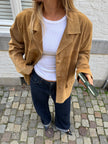 Beige Suede Vintage Coat