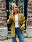 Yellow/Beige/Khaki Oversized Vintage Blazer