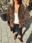 Dark Brown Suede Vintage Jacket