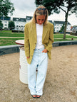 Bright Khaki Wool Vintage Blazer
