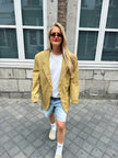 Khaki Checked Vintage Blazer