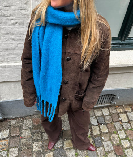 Oversized Brown Suede Jacket