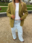 Bright Khaki Wool Vintage Blazer