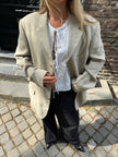 Taupe Beige Oversized Blazer