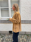 Beige Suede Vintage Coat