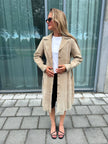 Light Beige Suede Vintage Trenchcoat