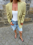 Khaki / Yellow / Beige Oversized Blazer