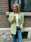 Green/Khaki blended Oversized Vintage Blazer