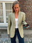 Khaki Checked Vintage Blazer