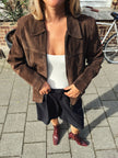 Dark Brown Suede Vintage Jacket