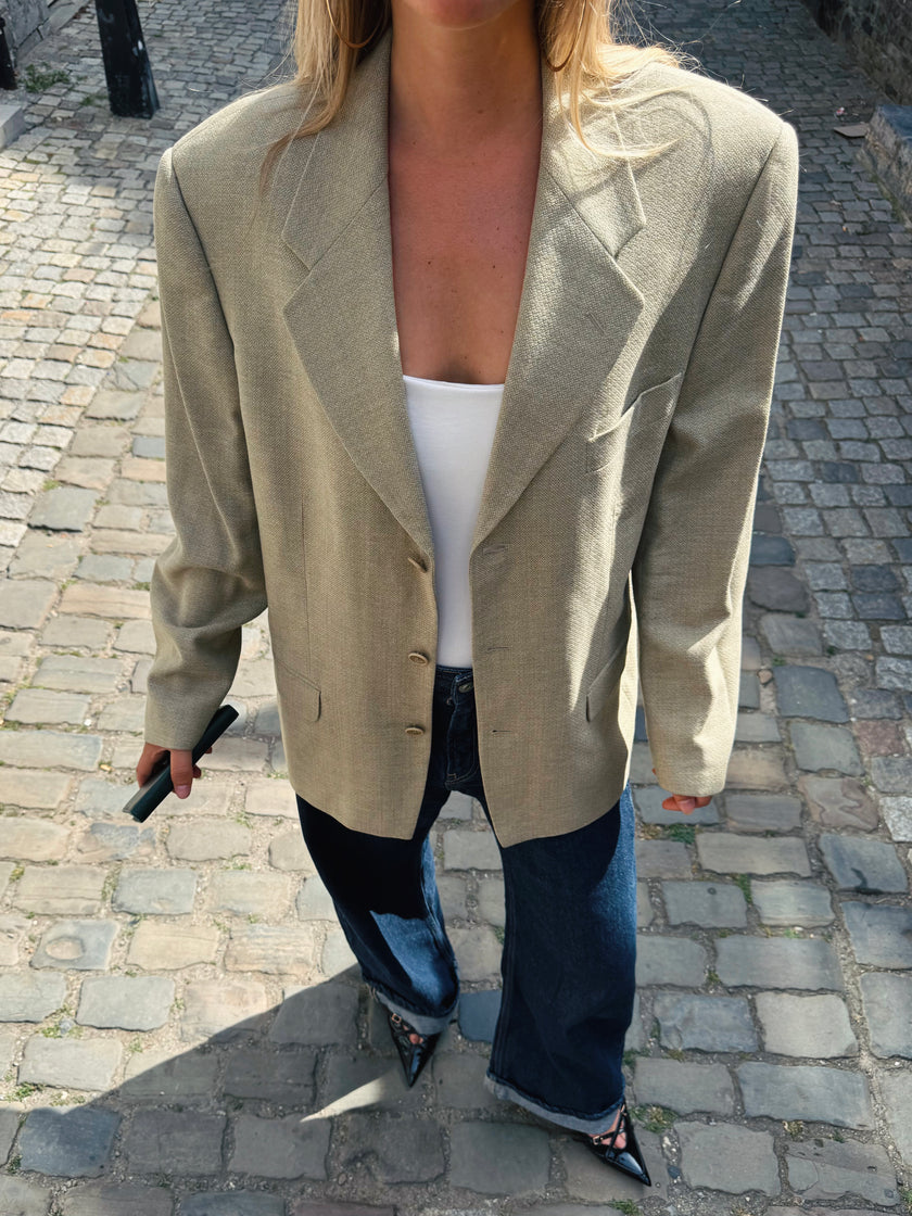 Beige / Khaki Vintage Blazer