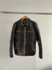 Distressed / Crackled Leather Vintage Jacket