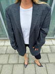 Dark Grey Checked Blazer