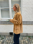 Beige Suede Vintage Coat