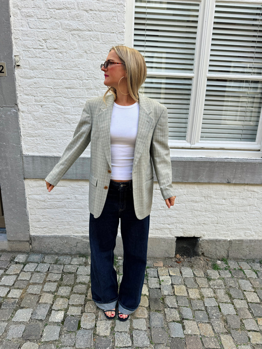 Light Grey Oversized Blazer