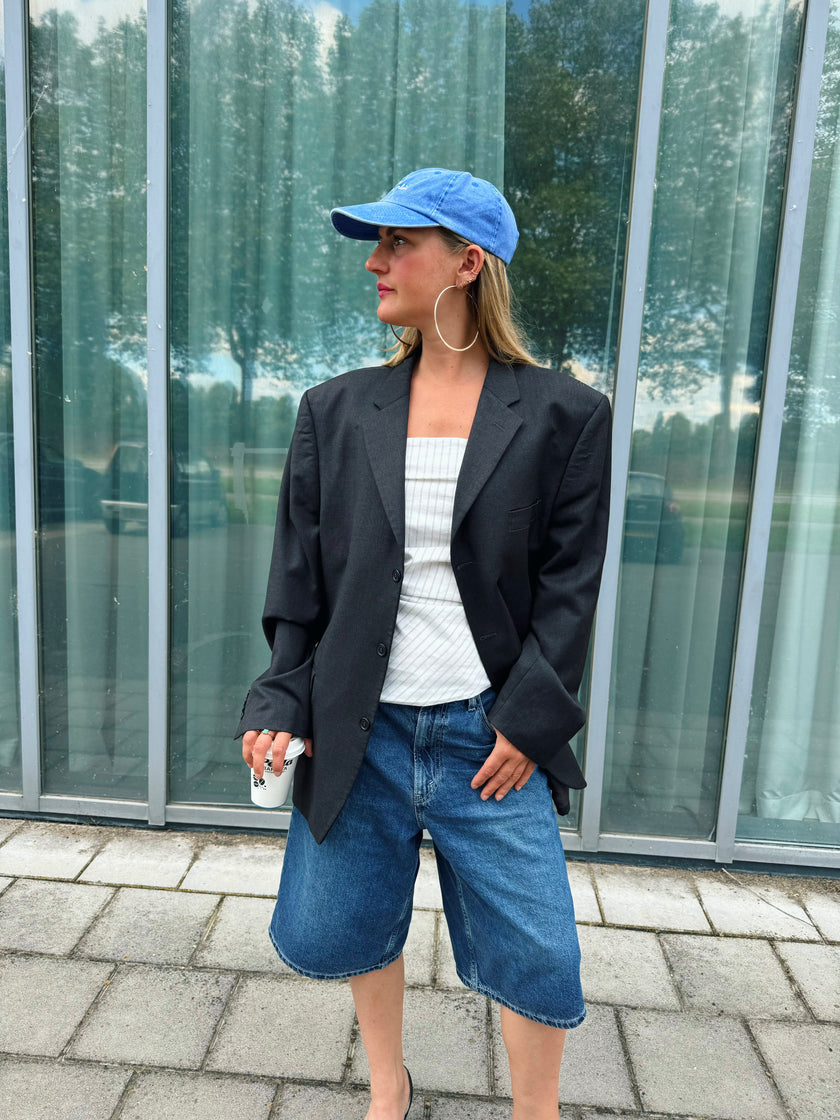 Black Oversized Vintage Blazer