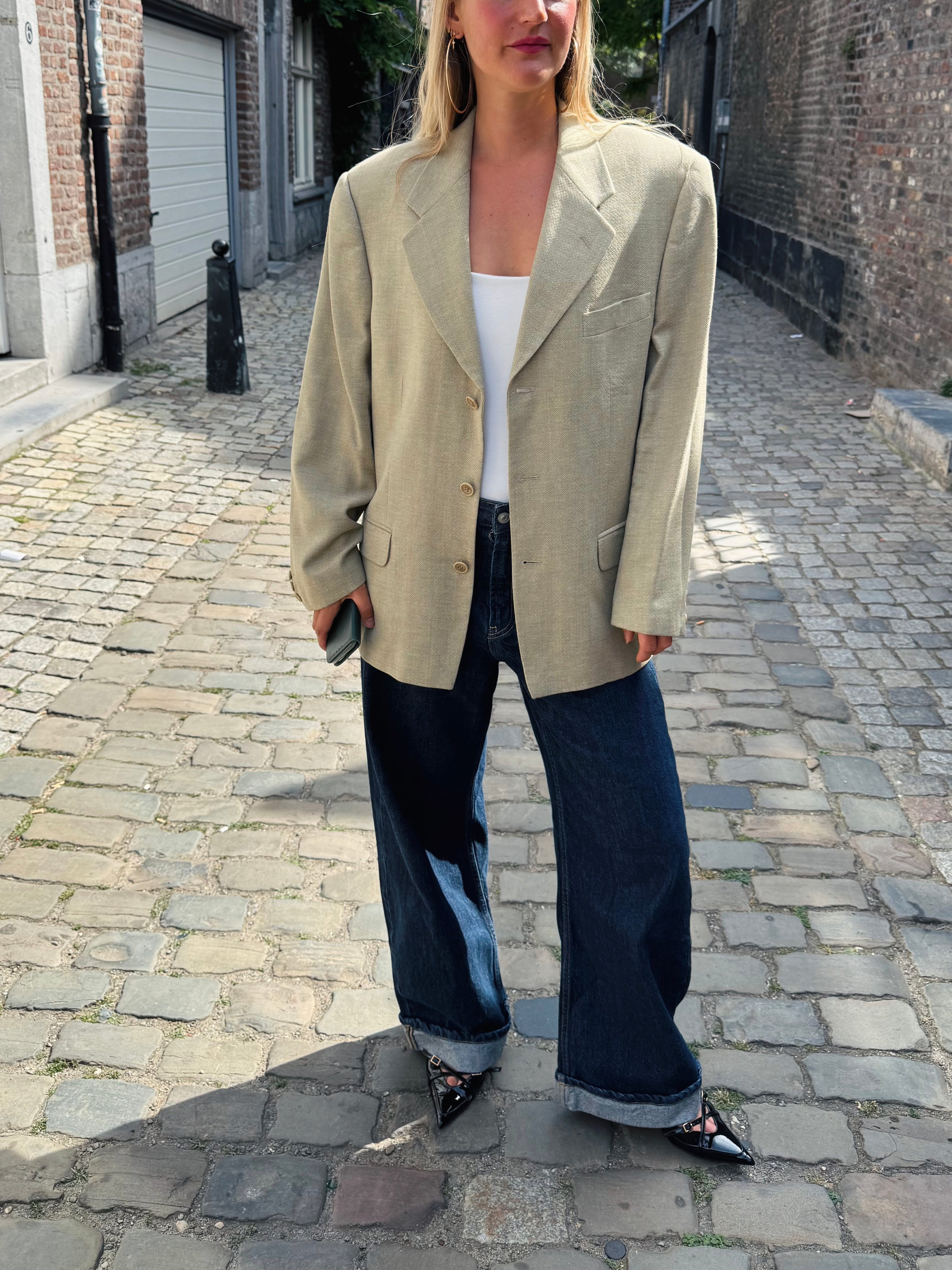 Beige / Khaki Vintage Blazer