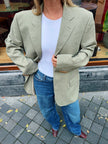 Light Khaki Beige Oversized Blazer