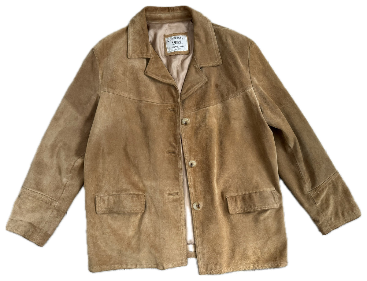 Beige Suede Vintage Coat