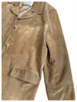 Beige Suede Vintage Coat