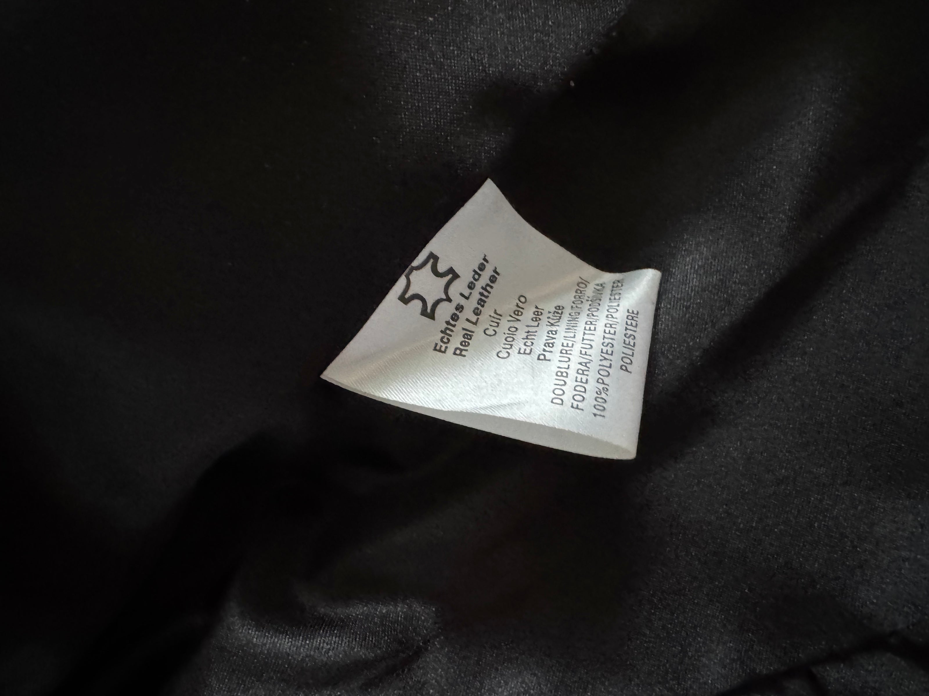 Black Fitted Vintage Leather Jacket