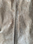 Beige Suede Oversized Vintage Jacket