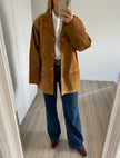 Camel / Golden Beige Suede Jacket