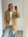 Oversized Checked Vintage Blazer