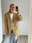 Oversized Checked Vintage Blazer