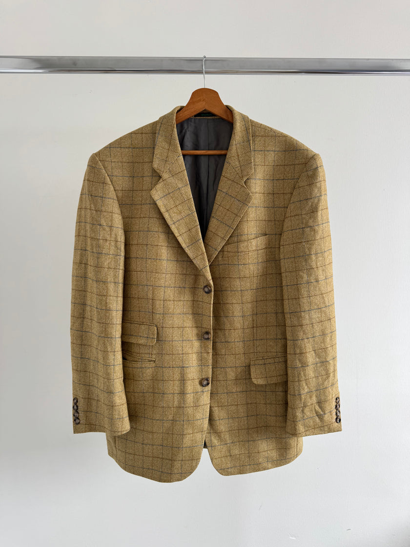 Oversized Checked Vintage Blazer