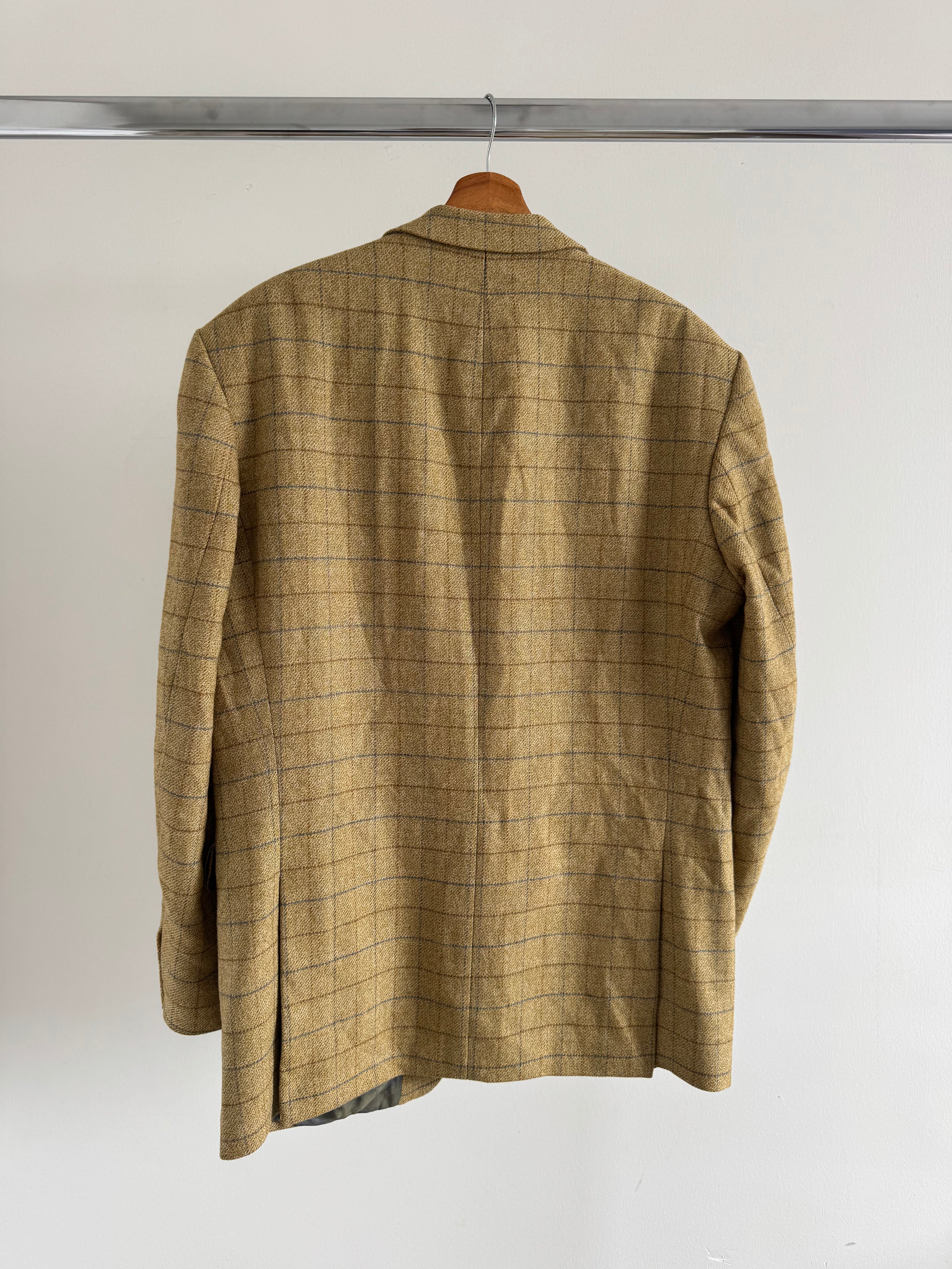 Oversized Checked Vintage Blazer