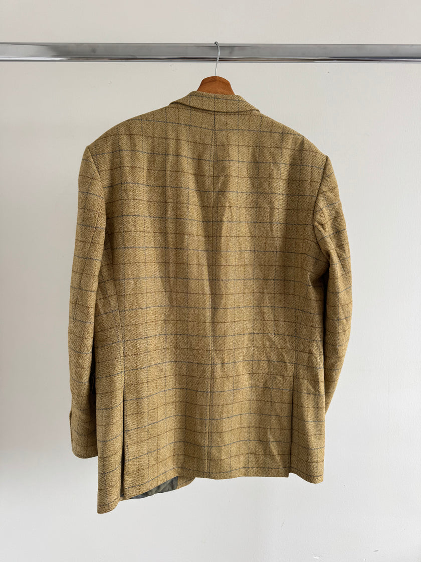 Oversized Checked Vintage Blazer