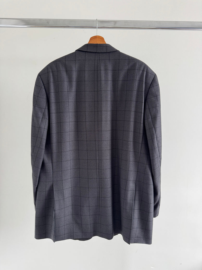 Dark Grey Checked Blazer