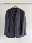 Dark Navy Pinstripe Blazer