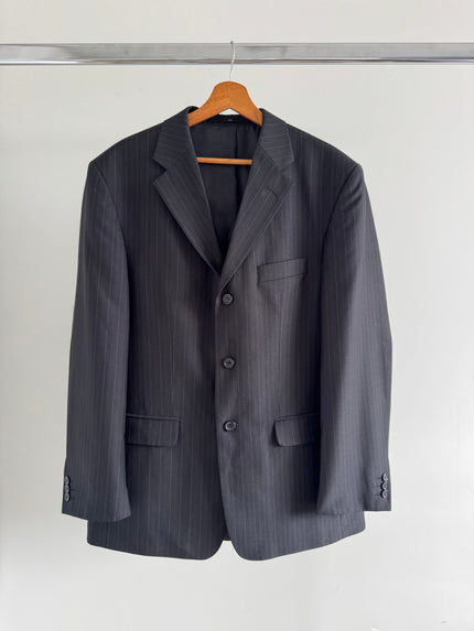 Dark Navy Pinstripe Blazer