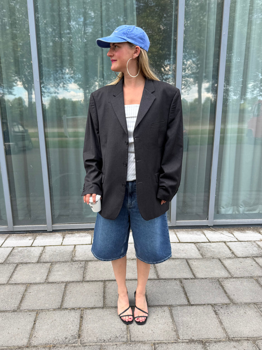 Black Oversized Vintage Blazer