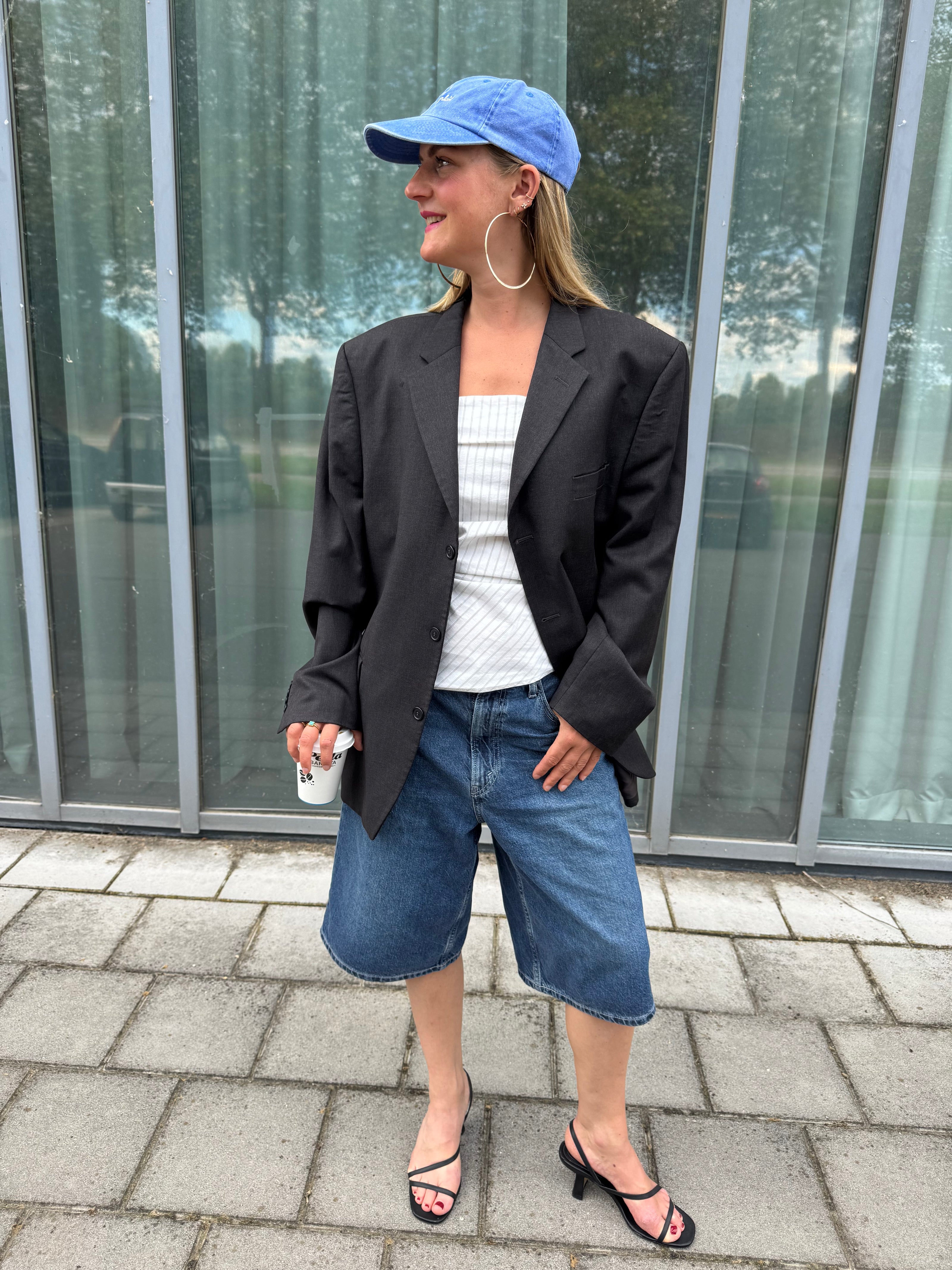 Black Oversized Vintage Blazer