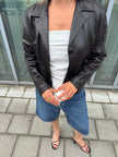 Chic & Short Brown Leather Jacket