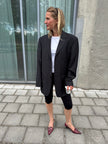 Dark Navy Pinstripe Blazer