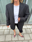 Dark Navy Pinstripe Blazer