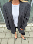 Dark Grey Checked Blazer