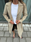 Light Beige Suede Vintage Trenchcoat