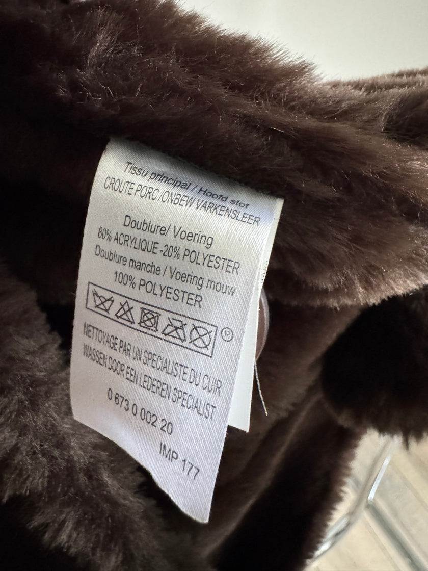 Dark Brown Suede Penny Lane Style Jacket