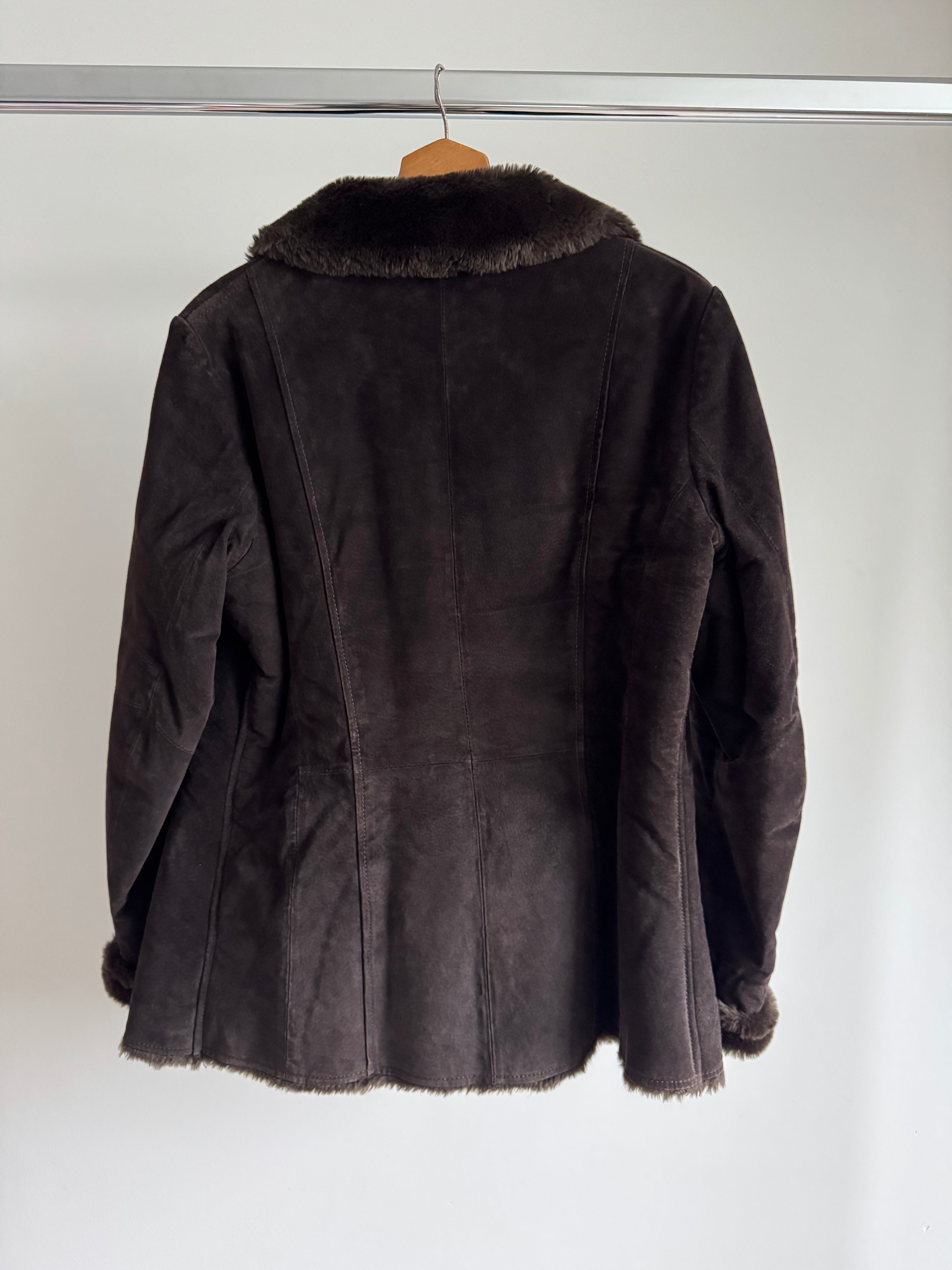 Dark Brown Suede Penny Lane Style Jacket