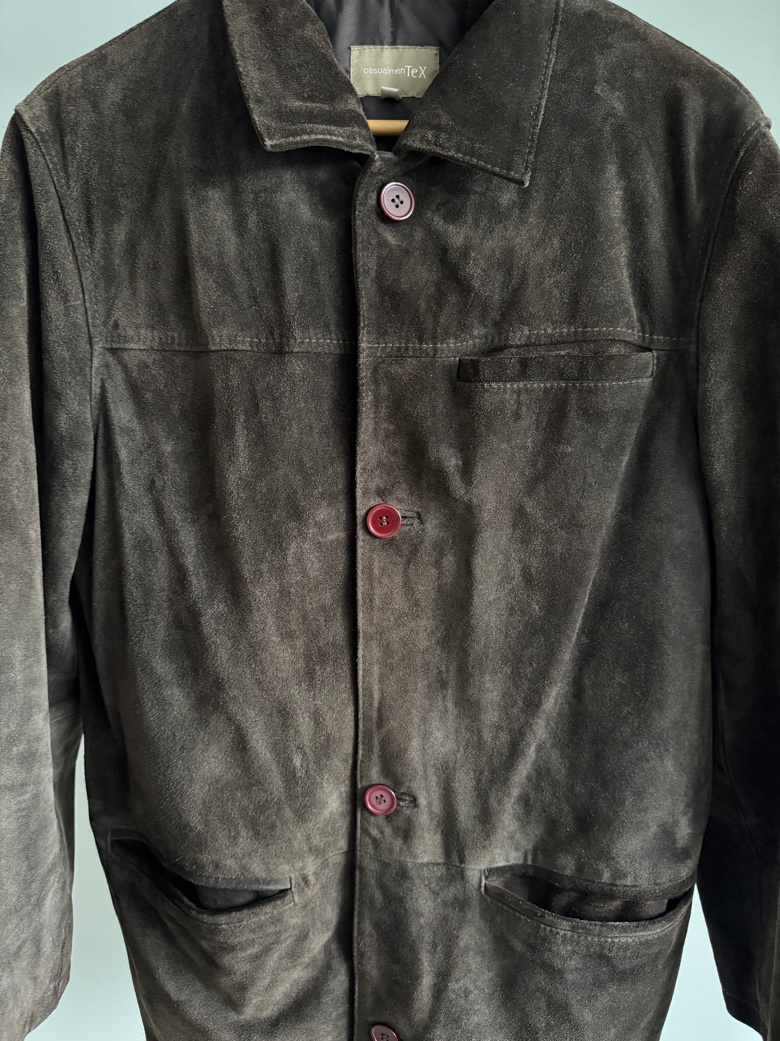 Trending Oversized Brown Suede Vintage Coat