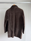 Trending Oversized Brown Suede Vintage Coat