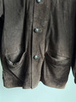 Oversized Brown Suede Jacket